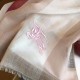 Replica Burberry classic horse embroidery check cashmere scarf 100 x 200