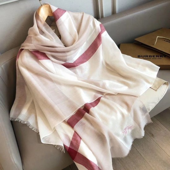 Replica Burberry classic horse embroidery check cashmere scarf 100 x 200