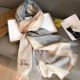 Replica Burberry classic horse embroidery check cashmere scarf 100 x 200