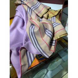 Replica Burberry Vintage Check Cashmere Silk Shawl 70 x 220