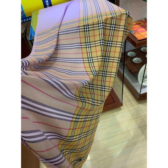 Replica Burberry Vintage Check Cashmere Silk Shawl 70 x 220