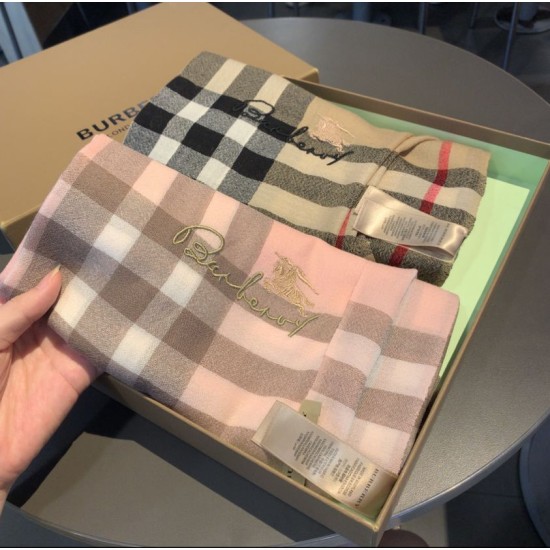 Replica Burberry Classic check Cashmere Shawl 70 x 220