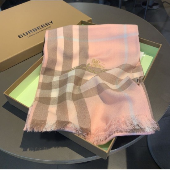 Replica Burberry Classic check Cashmere Shawl 70 x 220