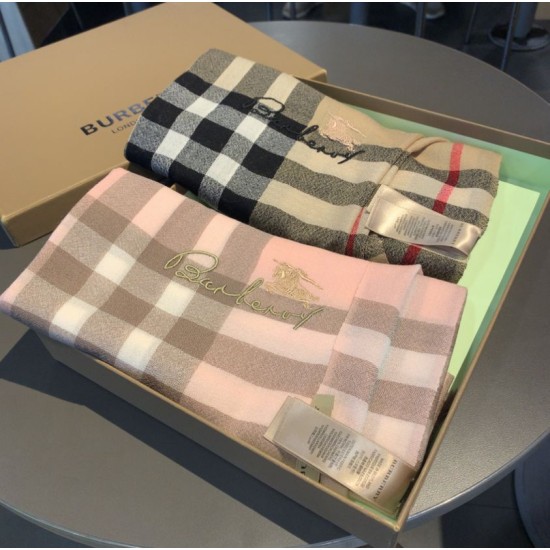 Fake Burberry classic check Cashmere Shawl 70 x 220 Replica