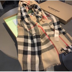 Fake Burberry classic check Cashmere Shawl 70 x 220 Replica
