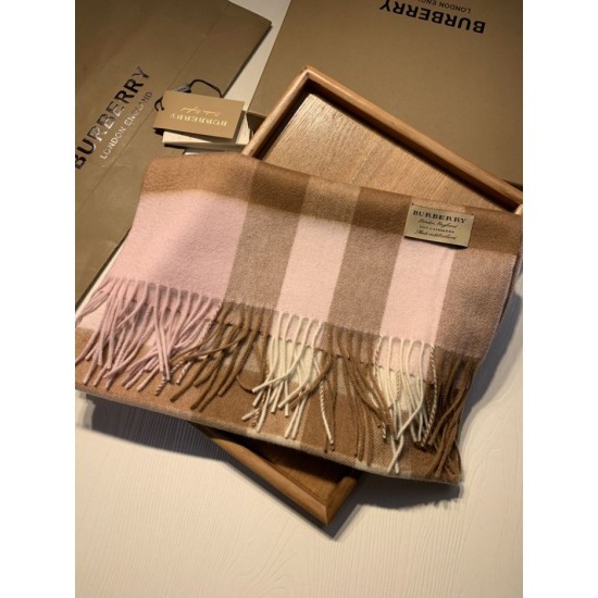 Replica Burberry Classic Medium Check Cashmere Shawl 40 x 180