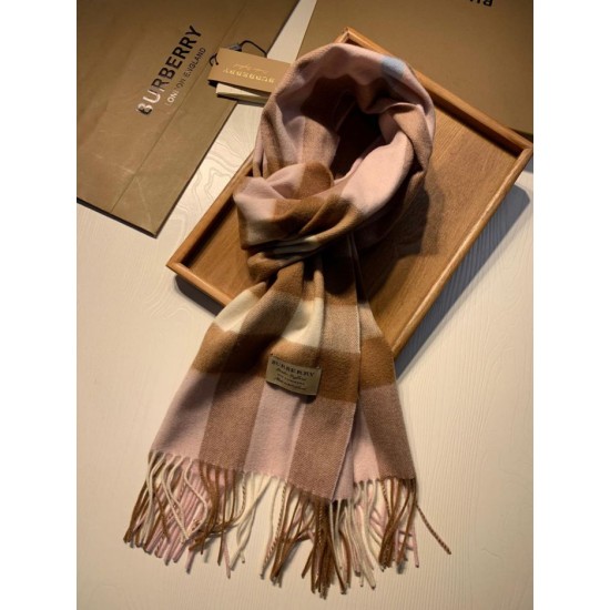 Replica Burberry Classic Medium Check Cashmere Shawl 40 x 180