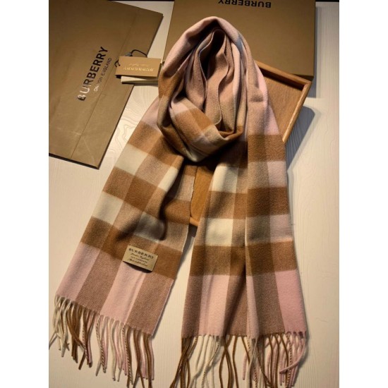 Replica Burberry Classic Medium Check Cashmere Shawl 40 x 180