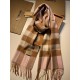 Replica Burberry Classic Medium Check Cashmere Shawl 40 x 180