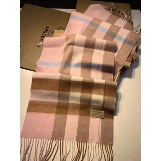 Replica Burberry Classic Medium Check Cashmere Shawl 40 x 180