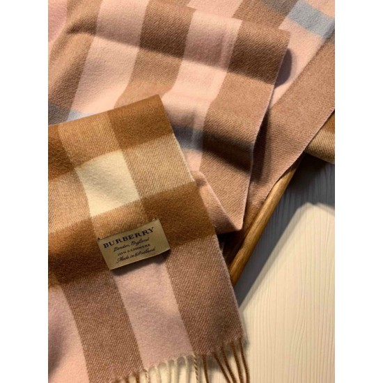 Replica Burberry Classic Medium Check Cashmere Shawl 40 x 180
