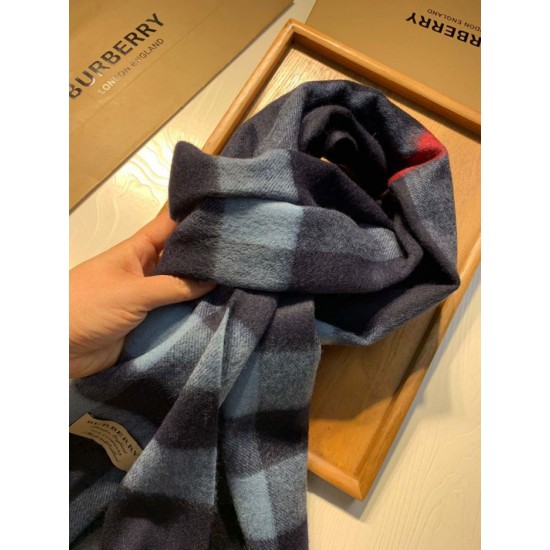 Replica Burberry Classic Medium Check Cashmere Shawl 40 x 180