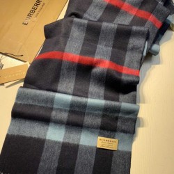 Replica Burberry Classic Medium Check Cashmere Shawl 40 x 180
