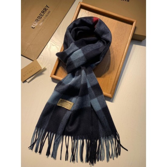 Replica Burberry Classic Medium Check Cashmere Shawl 40 x 180