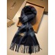 Replica Burberry Classic Medium Check Cashmere Shawl 40 x 180