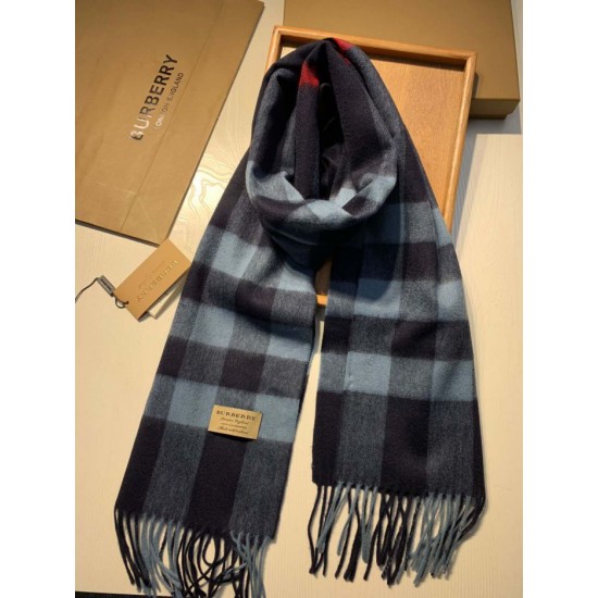 Replica Burberry Classic Medium Check Cashmere Shawl 40 x 180