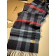 Replica Burberry Classic Medium Check Cashmere Shawl 40 x 180