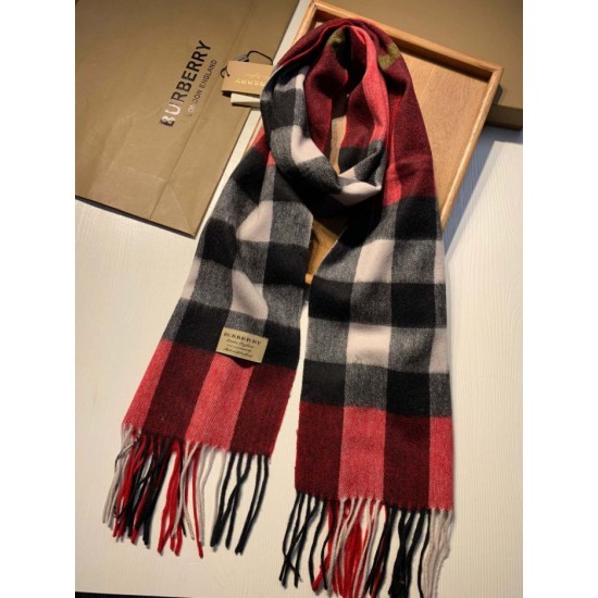 Fake Burberry Classic Medium Check Cashmere Shawl 40 x 180 Replica