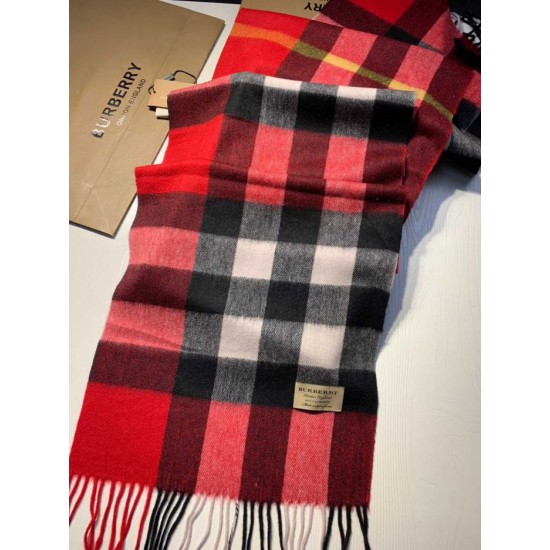 Fake Burberry Classic Medium Check Cashmere Shawl 40 x 180 Replica