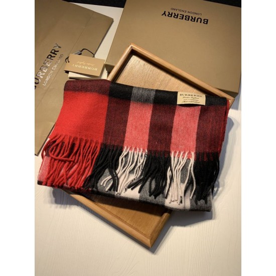Fake Burberry Classic Medium Check Cashmere Shawl 40 x 180 Replica