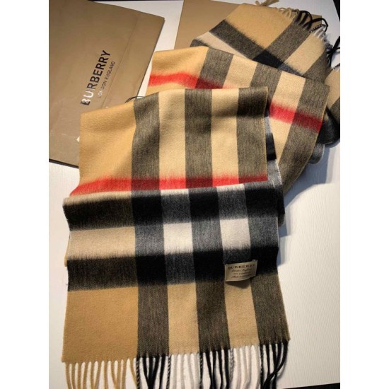 Replica Burberry Classic Medium Check Cashmere Shawl 40 x 180