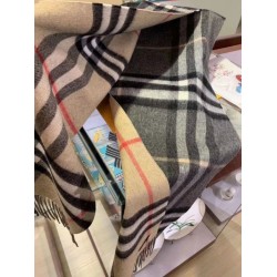Fake Burberry Classic check Cashmere Shawl 30 x 250 Replica