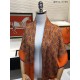 Replica Hermes fun horsehead cashmere silk Shawl 140 Orange