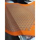 Replica Hermes fun horsehead cashmere silk Shawl 140 Orange