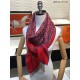Replica Hermes fun horsehead cashmere silk Shawl 140 Red