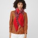 Replica Hermes fun horsehead cashmere silk Shawl 140 Red