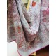 Replica Hermes flower wing brocade cashmere silk Shawl 140 Rose