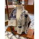 Fake Hermes Cashmere silk Shawl 140 Beige Replica