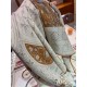 Replica Hermes Cashmere silk Shawl 140 Off-white