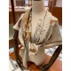 Replica Hermes Cashmere silk Shawl 140 Off-white
