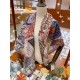 Fake Hermes Cashmere silk Shawl 140 White Replica