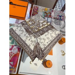 Replica Hermes Cashmere silk Shawl 140 Pink