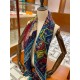 Replica Hermes Cashmere silk Shawl 140 Navy Blue