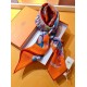 Fake Hermes extended cashmere silk square Shawl 140cm Orange Replica