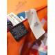 Fake Hermes extended cashmere silk square Shawl 140cm Orange Replica
