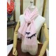 Fake Hermes Wide Horses cashmere scarf 32 x 180 Pink Replica