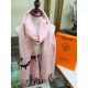 Fake Hermes Wide Horses cashmere scarf 32 x 180 Pink Replica