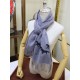 Replica Hermes Wide Horses cashmere scarf 32 x 180 Gray