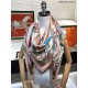 Fake Hermes walks in paris Cashmere silk square Shawl 140 Pink Replica