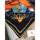 Fake Hermes walks in paris Cashmere silk square Shawl 140 Blue Replica