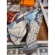 Replica Hermes Cashmere Silk square Shawl 140 Blue