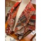 Replica Hermes Cashmere silk square Shawl 140 Orange