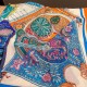 Replica Hermes Cashmere Silk square Shawl 140 Orange