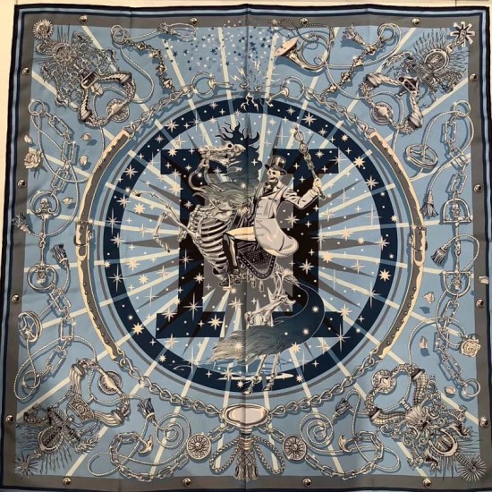 Fake Hermes double-sided Silk Square Scarf 90cm  Replica