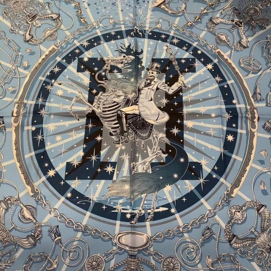 Fake Hermes double-sided Silk Square Scarf 90cm  Replica