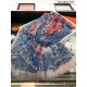 Replica Hermes City of Horses Cashmere Scarf 110 x 200 Pink